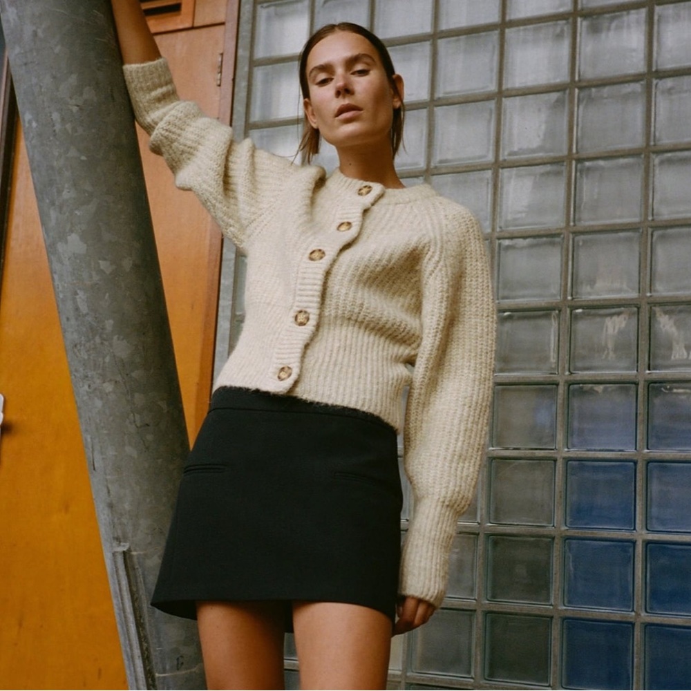 Zara Ribbed Knit Cardigan - Picture 2 of 5
